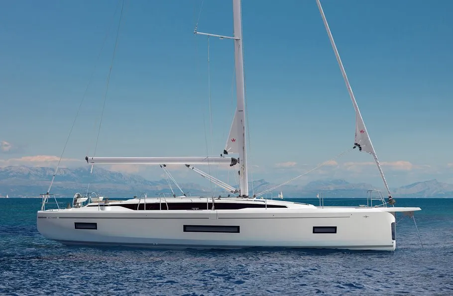 Exterior view of Rib Eye, a Bavaria C46 sailboat at Grad Šibenik, Croatia