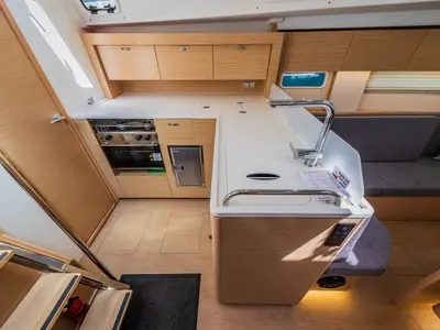 Galley of La Brisa, a Hanse Yachts Hanse 410 sailboat at Grad Kaštela, Croatia