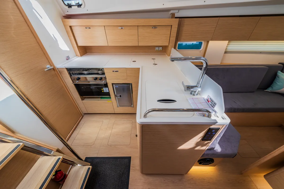 Galley of La Brisa, a Hanse Yachts Hanse 410 sailboat at Grad Kaštela, Croatia