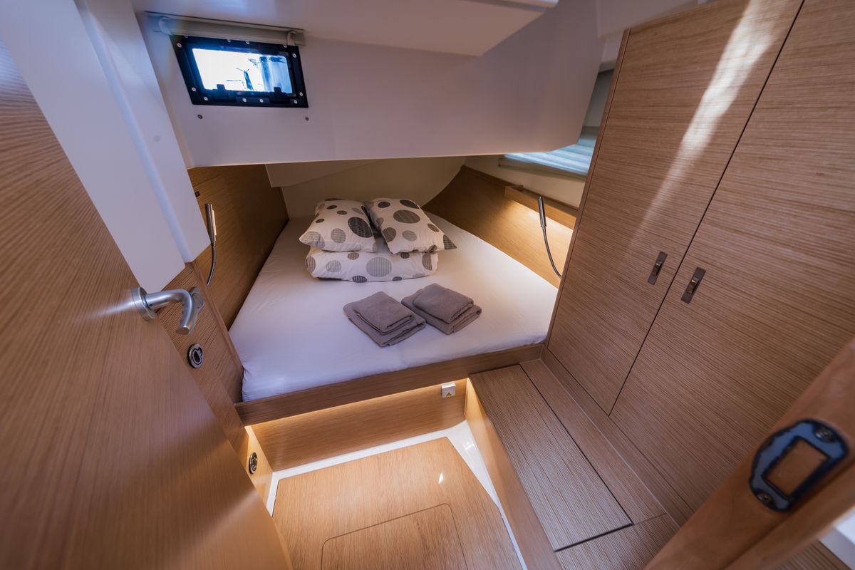 Cabin on La Brisa, a Hanse Yachts Hanse 410 sailboat at Grad Kaštela, Croatia