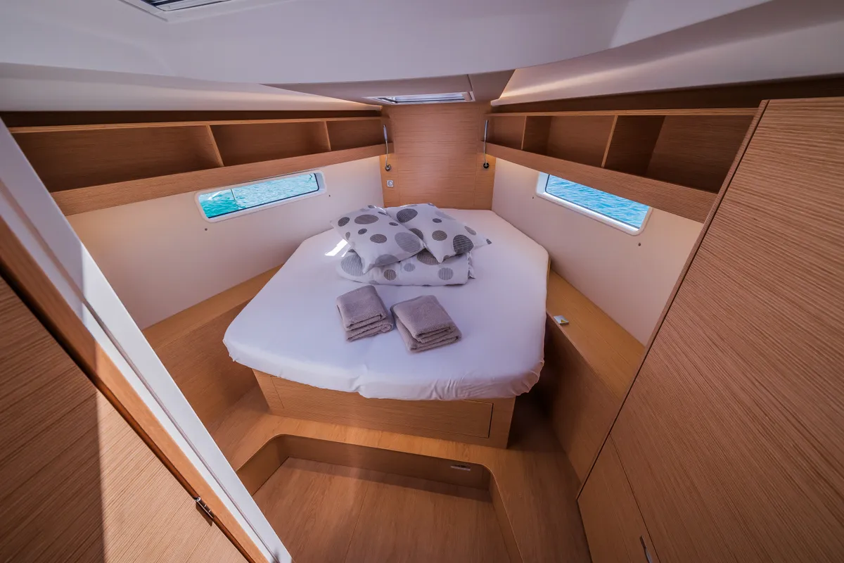 Cabin on La Brisa, a Hanse Yachts Hanse 410 sailboat at Grad Kaštela, Croatia