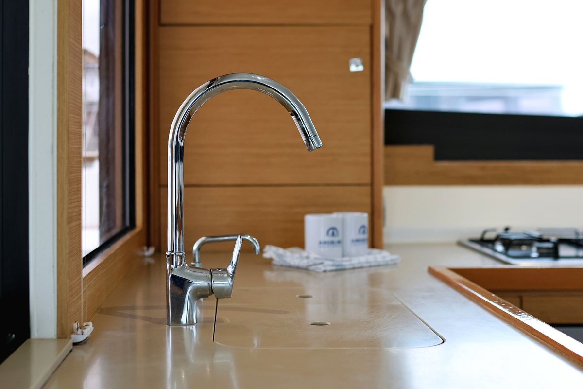 Galley of Believe, a Dufour 48 Catamaran catamaran at Grad Vodice, Croatia