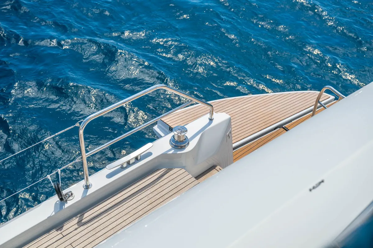 Sofia, a Lagoon 60 catamaran at Olbia, Italy