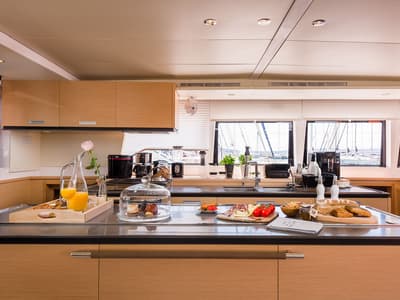 Galley of Opal, a Lagoon 620 catamaran at Split, Croatia