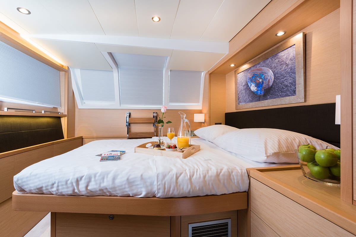 Opal, a Lagoon 620 catamaran at Split, Croatia