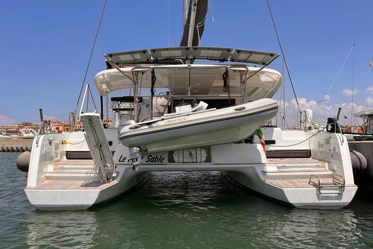 Le Petit Sable - Comfort line, a Lagoon 42 catamaran at Castellammare del Golfo, Italy