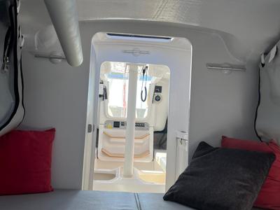 Salon of Suferina, a Beneteau First 27 sailboat at Split, Croatia