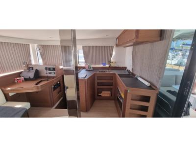 Galley of Gamma Leonis, a Lagoon 42 catamaran at Salerno, Italy