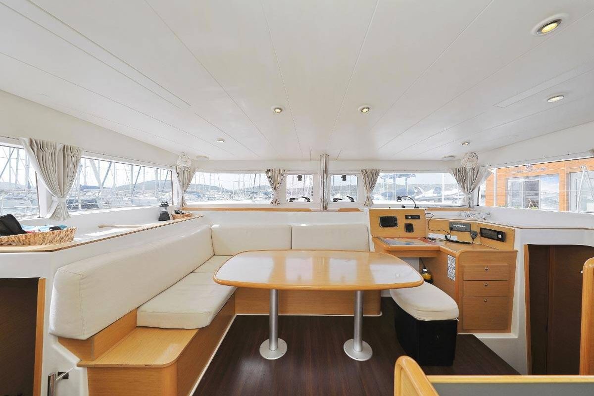 Salon of Caribbean, a Lagoon 400 catamaran at Općina Medulin, Croatia