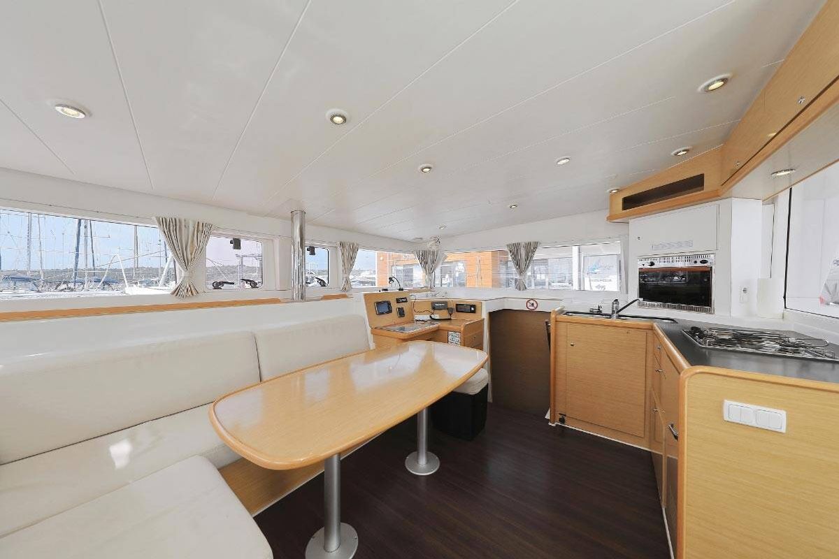 Salon of Caribbean, a Lagoon 400 catamaran at Općina Medulin, Croatia