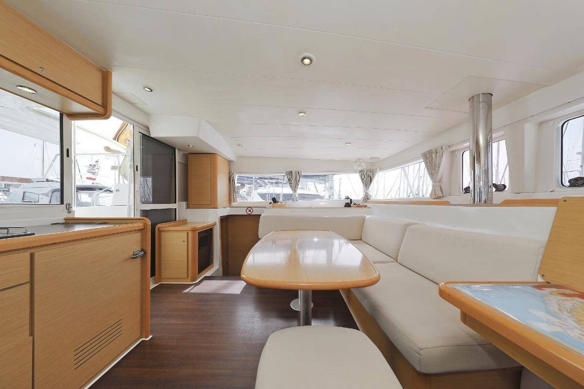 Salon of Caribbean, a Lagoon 400 catamaran at Općina Medulin, Croatia