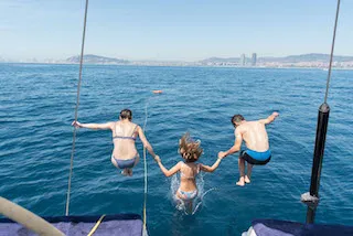 Julia Tercer, a Bavaria Bavaria 49 sailboat at Barcelona, Spain