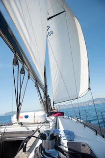 Julia Tercer, a Bavaria Bavaria 49 sailboat at Barcelona, Spain
