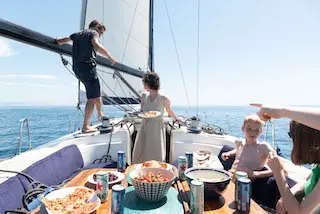 Julia Tercer, a Bavaria Bavaria 49 sailboat at Barcelona, Spain