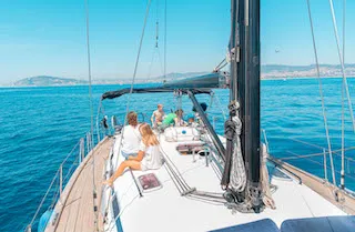 Julia Tercer, a Bavaria Bavaria 49 sailboat at Barcelona, Spain