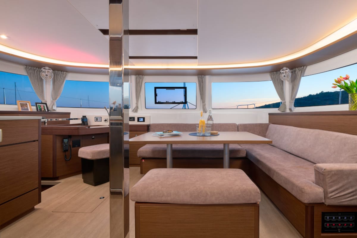 Salon of Sensation, a Lagoon 46 catamaran at Grad Trogir, Croatia