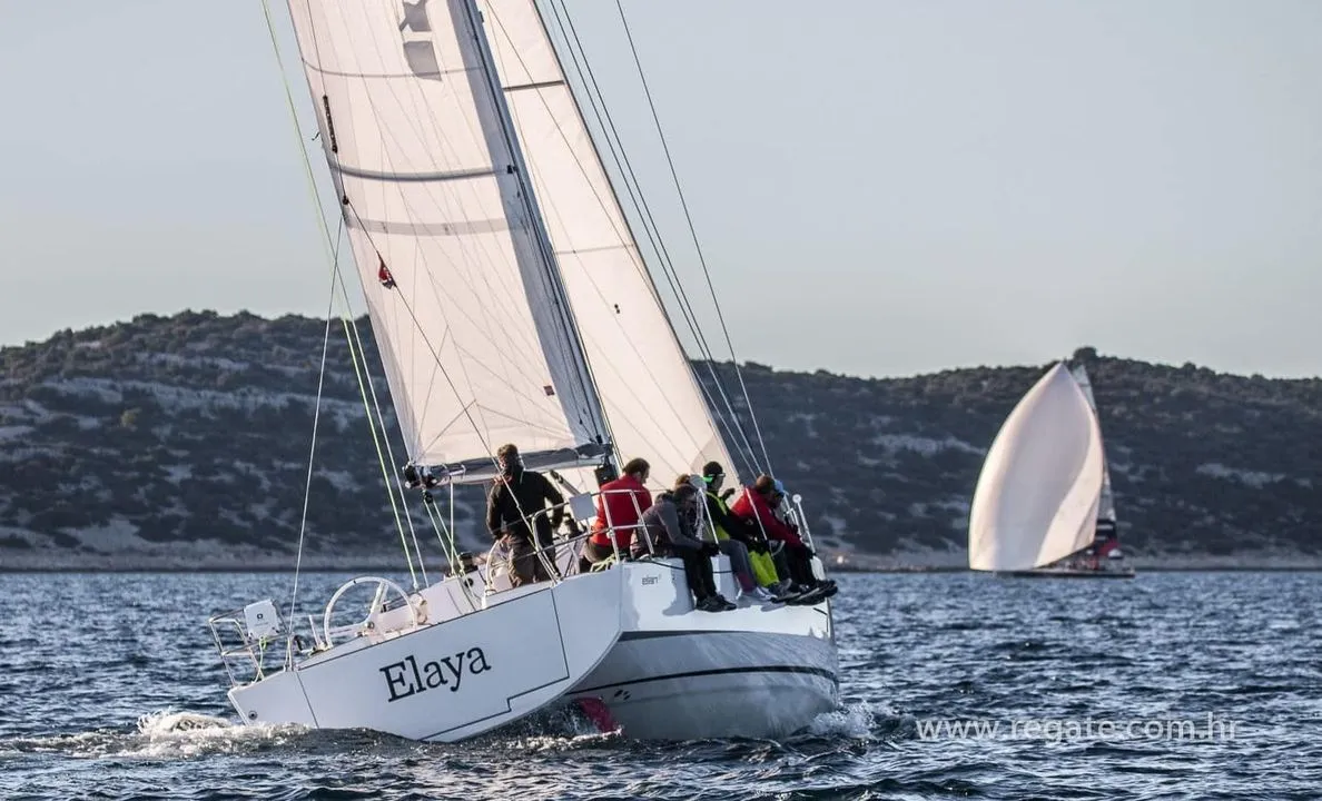 Elaya, a Elan E5 sailboat at Grad Biograd na Moru, Croatia