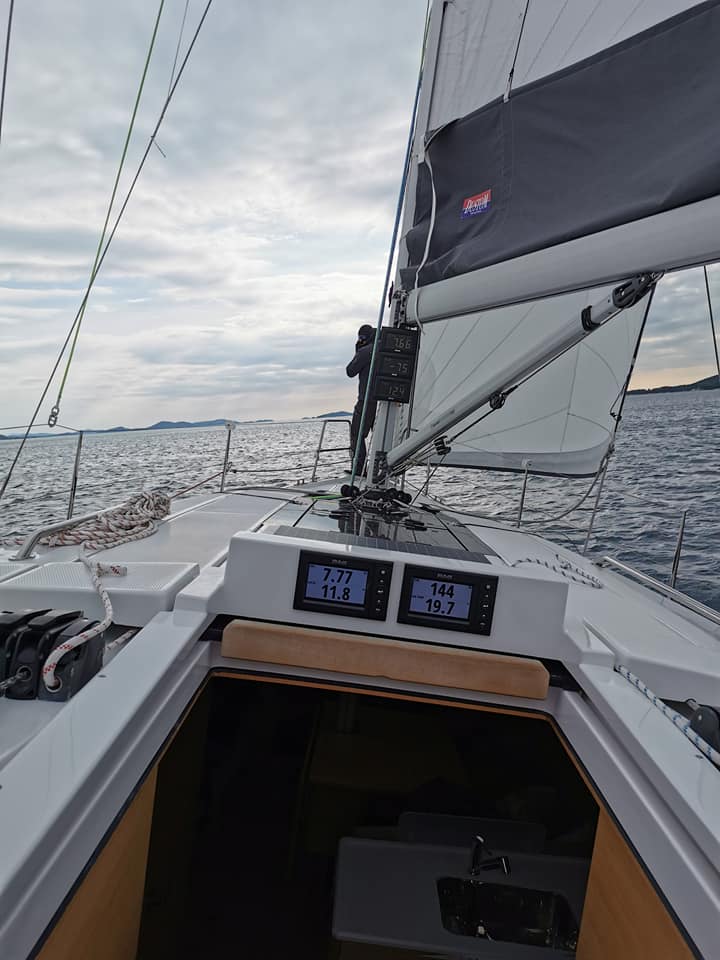 Elaya, a Elan E5 sailboat at Grad Biograd na Moru, Croatia