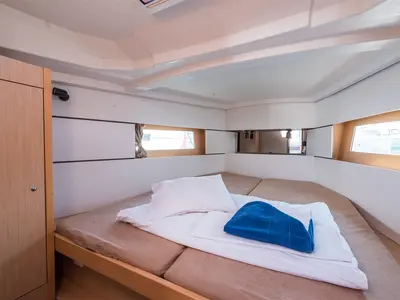 Cabin on Rusalka, a Beneteau Oceanis 38 sailboat at Općina Medulin, Croatia
