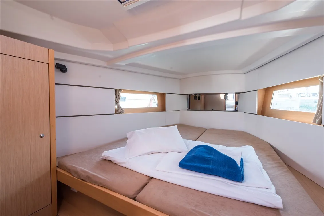 Cabin on Rusalka, a Beneteau Oceanis 38 sailboat at Općina Medulin, Croatia