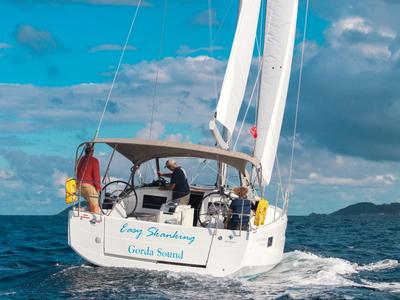 Easy Skanking, a Jeanneau Sun Odyssey 410 sailboat at Road Town, British Virgin Islands