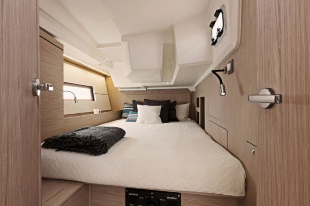 Cabin on Utopia, a Beneteau Oceanis 46.1 sailboat at Volos Municipality, Greece