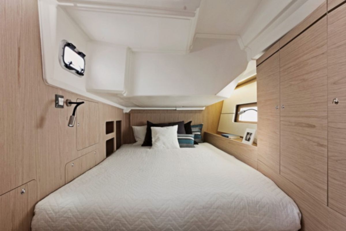 Cabin on Utopia, a Beneteau Oceanis 46.1 sailboat at Volos Municipality, Greece