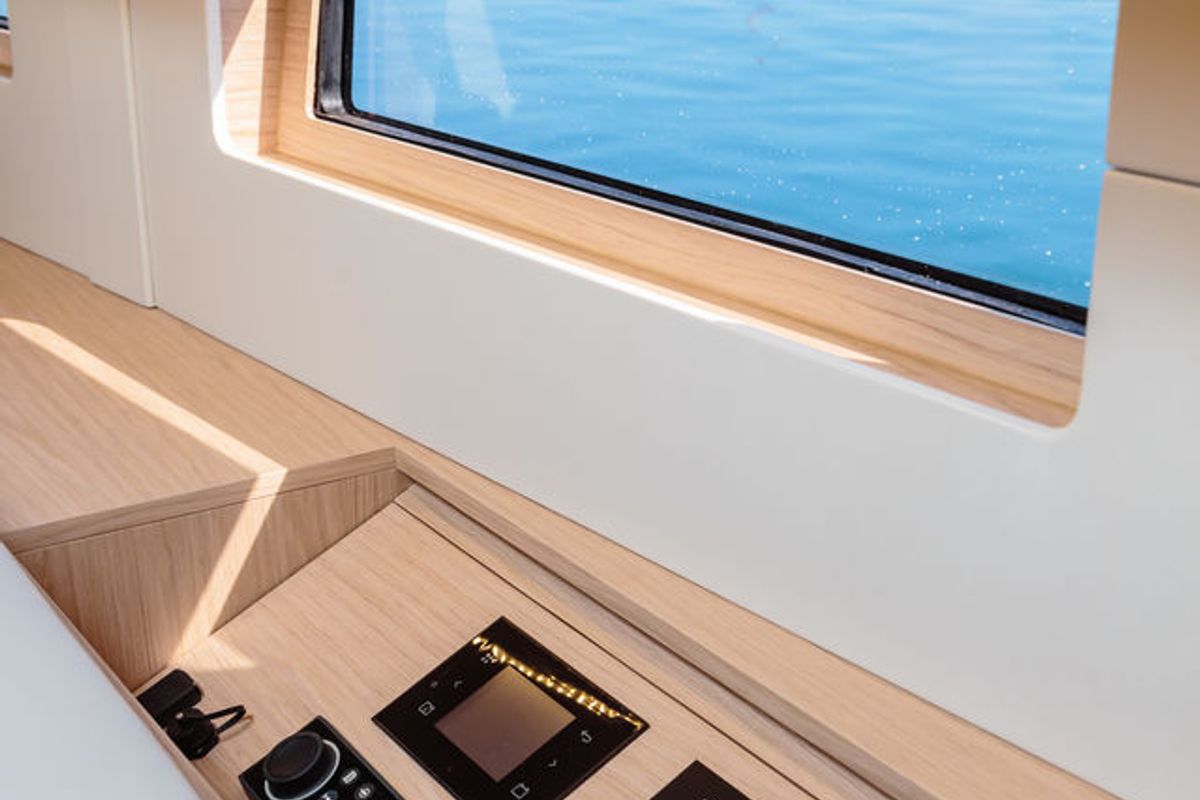 Cockpit of Utopia, a Beneteau Oceanis 46.1 sailboat at Volos Municipality, Greece