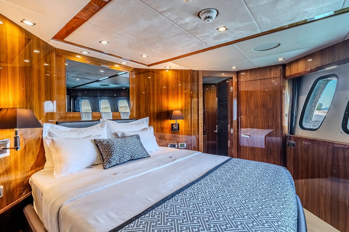 Cabin on Arago, a Sunseeker Yacht 34M yacht at Grad Trogir, Croatia