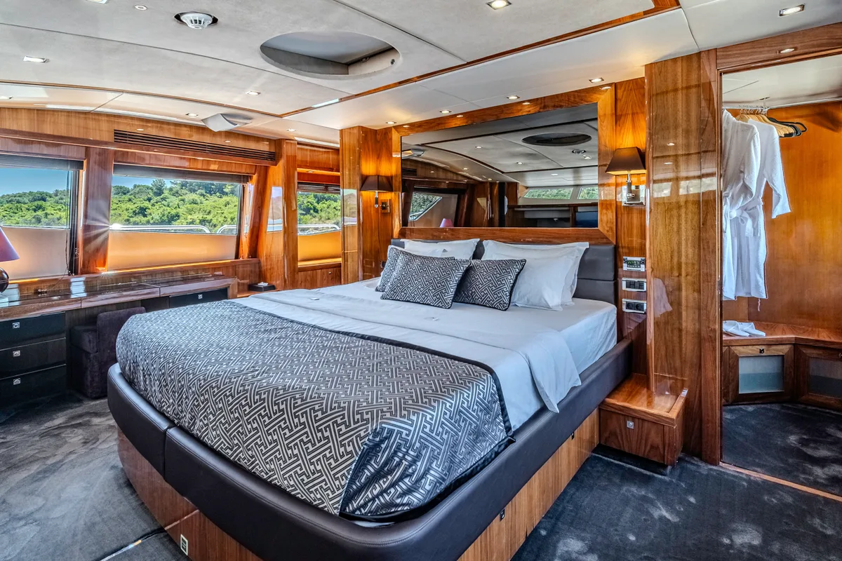 Cabin on Arago, a Sunseeker Yacht 34M yacht at Grad Trogir, Croatia