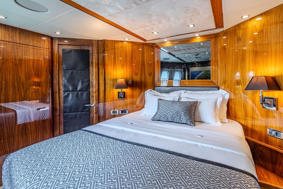 Cabin on Arago, a Sunseeker Yacht 34M yacht at Grad Trogir, Croatia