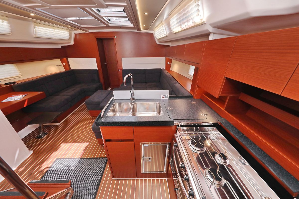 Galley of Janka, a Hanse Yachts Hanse 458 sailboat at Dubrovnik, Croatia