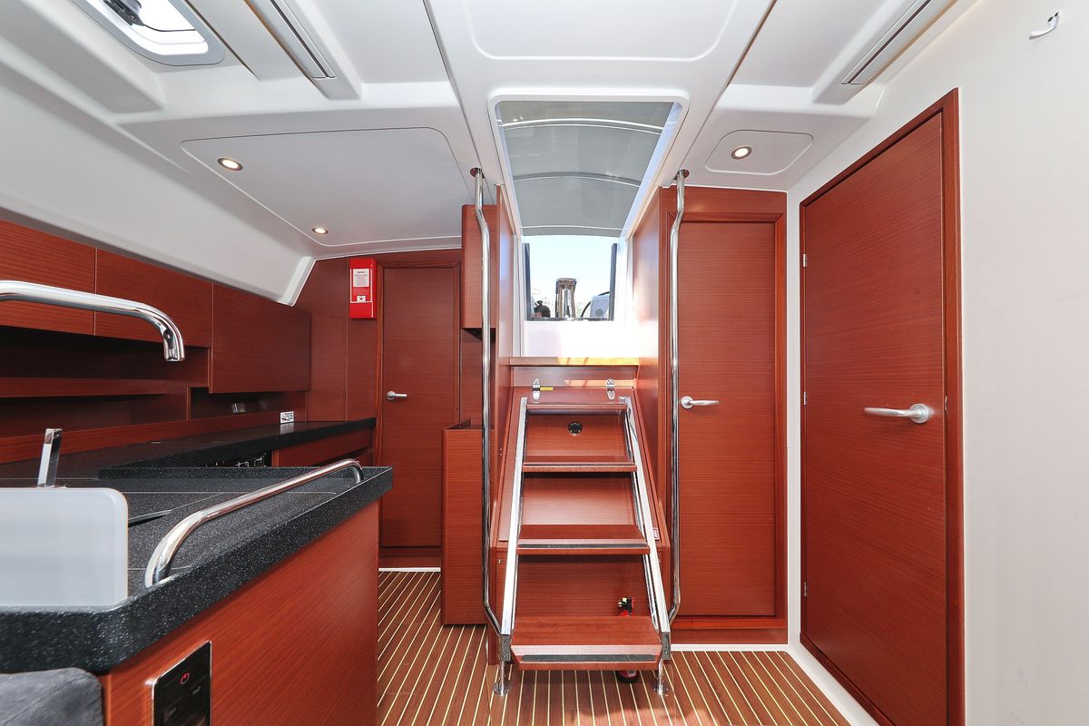 Salon of Janka, a Hanse Yachts Hanse 458 sailboat at Dubrovnik, Croatia