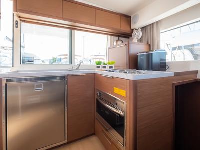 Galley of Sail Away, a Lagoon 40 catamaran at Grad Biograd na Moru, Croatia