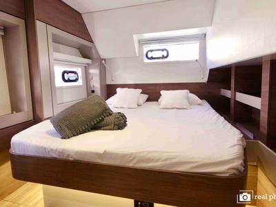 Cabin on Monia, a Bali 4.6 catamaran at Castellammare di Stabia, Italy