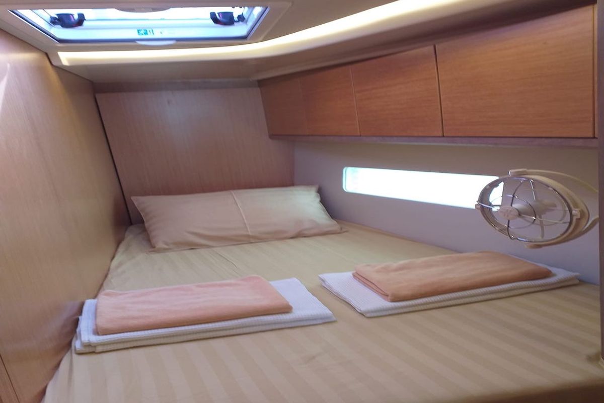 Cabin on Northern Star, a Bavaria C45 sailboat at Baan Salak Phet, Thailand