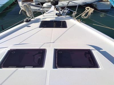 Deck of Northern Star, a Bavaria C45 sailboat at Baan Salak Phet, Thailand