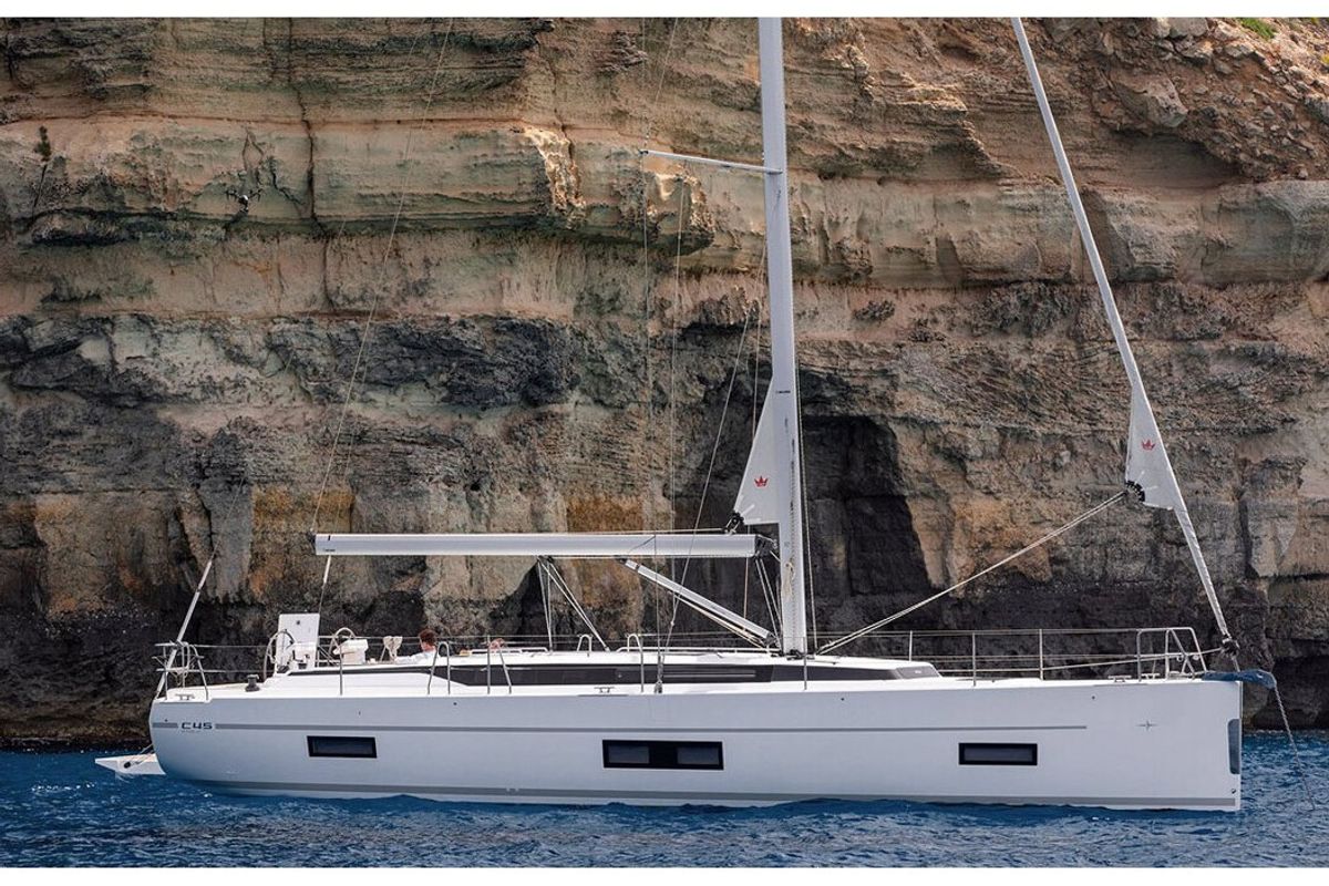 Exterior view of Bavaria C45, a Bavaria C45 sailboat at Athens, Greece