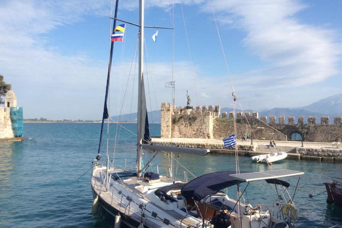 Exterior view of Alexandros II, a Ocean Star 56.1 sailboat at Athens, Greece