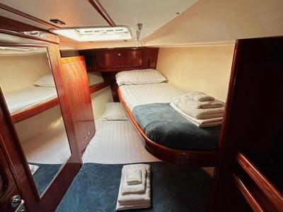 Cabin on Alexandros II, a Ocean Star 56.1 sailboat at Athens, Greece
