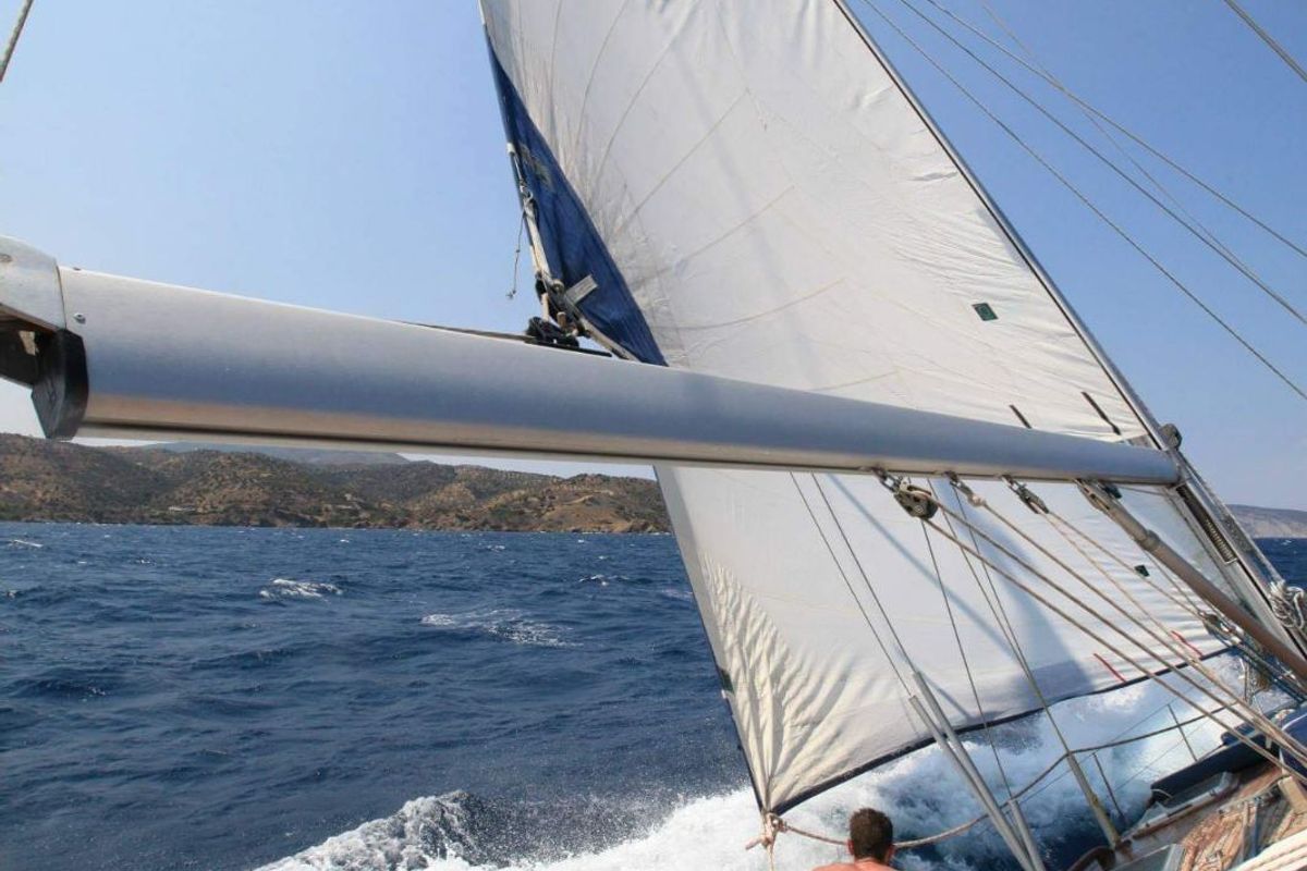 Exterior view of Alexandros II, a Ocean Star 56.1 sailboat at Athens, Greece