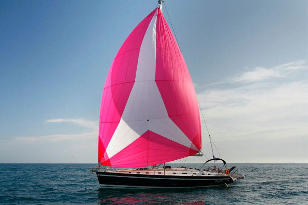 Exterior view of Alexandros II, a Ocean Star 56.1 sailboat at Athens, Greece