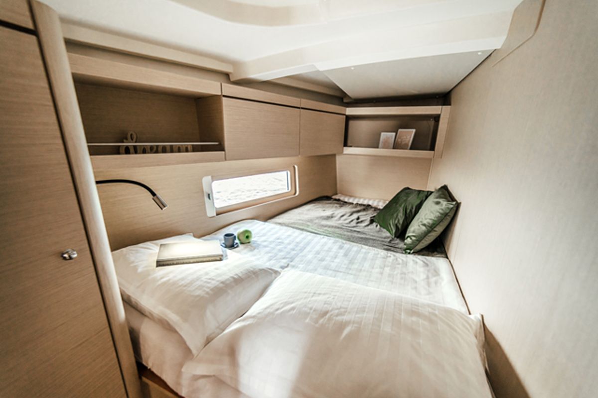 Cabin on HERA, a Beneteau Oceanis 46.1 sailboat at Grad Šibenik, Croatia