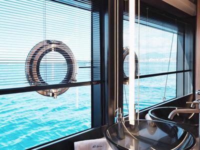 Head on Icona, a Riva 102 Corsaro Super yacht at Mandelieu-la-Napoule, France