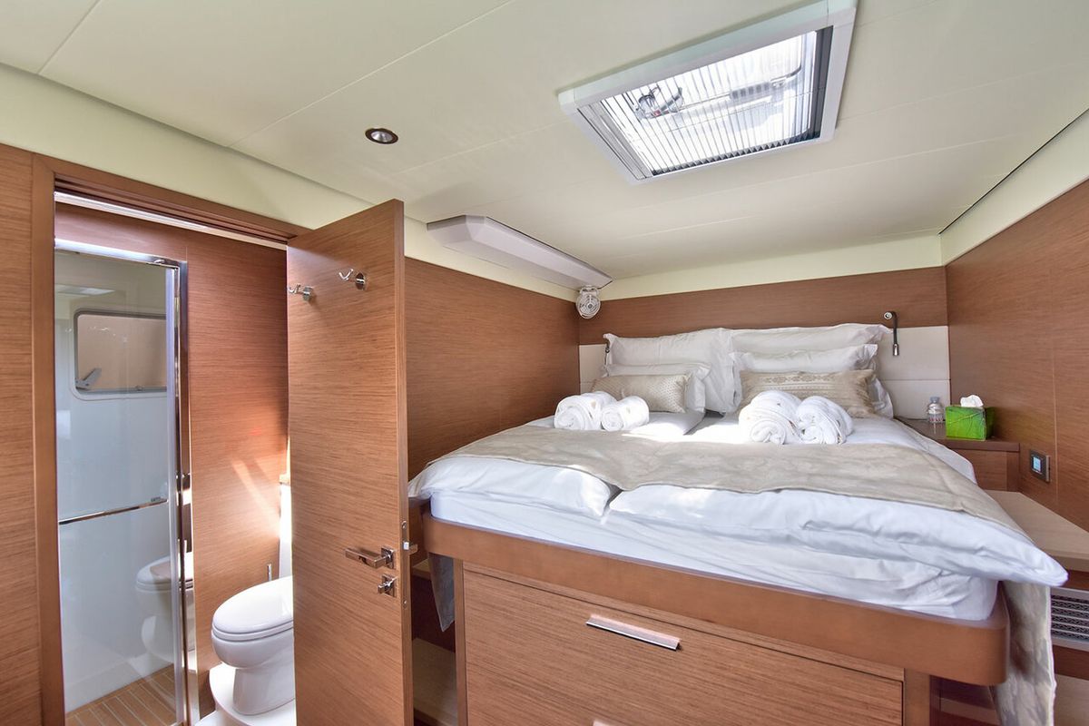 Cabin on Adriatic Tiger, a Lagoon 620 catamaran at Split, Croatia