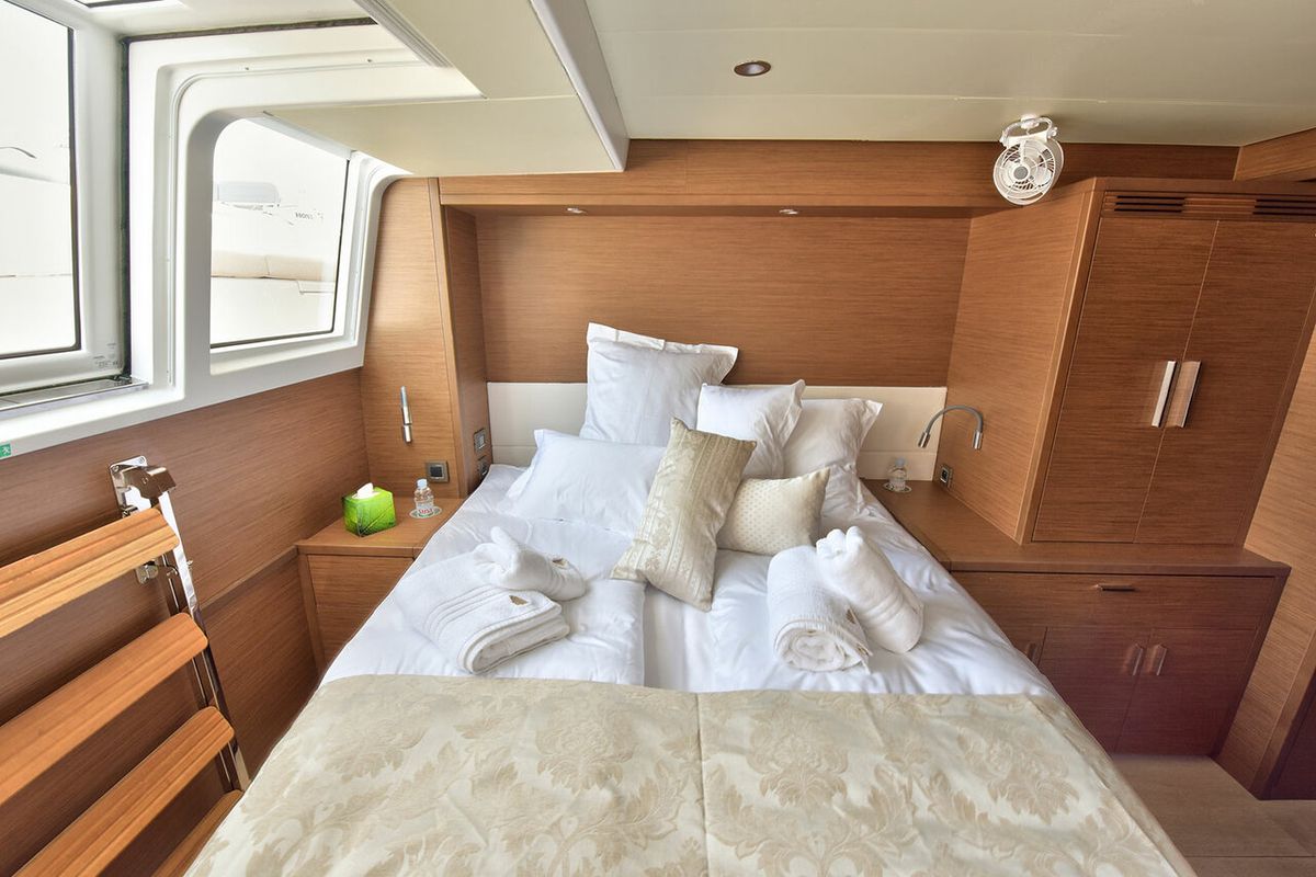 Cabin on Adriatic Tiger, a Lagoon 620 catamaran at Split, Croatia
