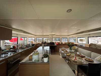 Galley of Adriatic Tiger, a Lagoon 620 catamaran at Split, Croatia