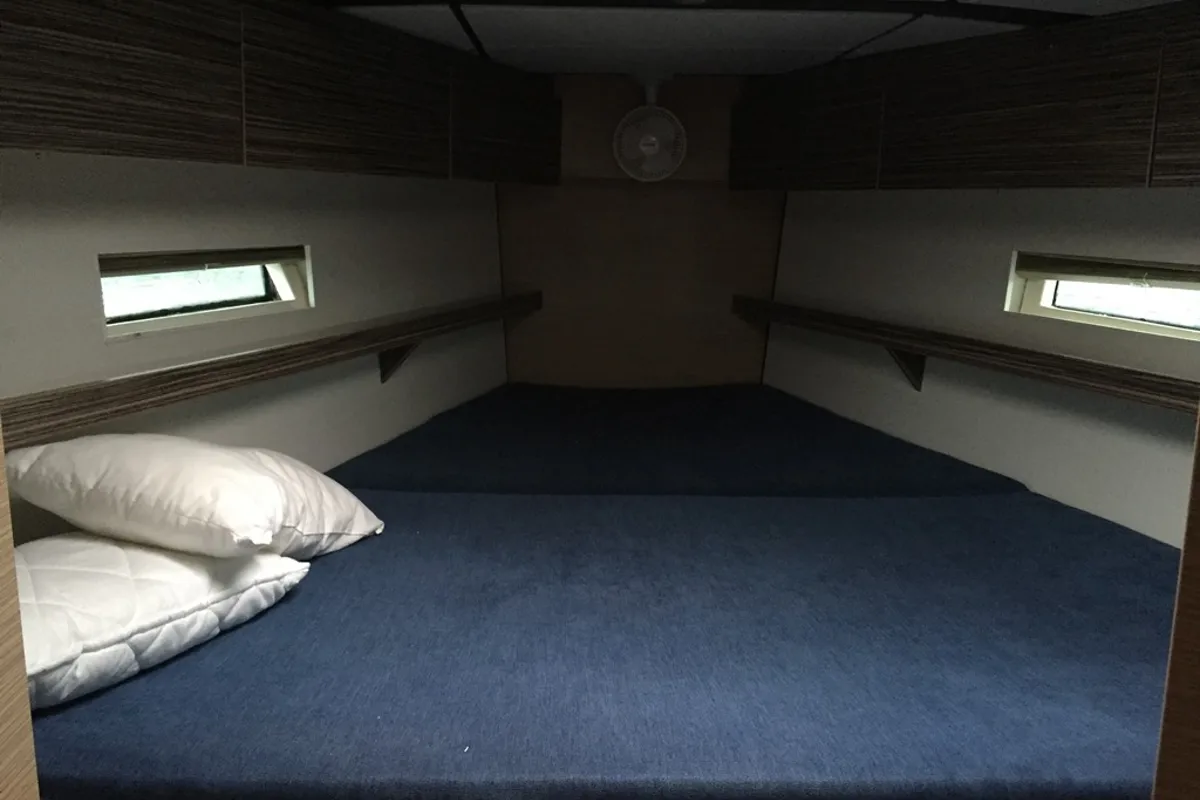 Cabin on BROMBONERO, a D&D Kufner 54 sailboat at Grad Trogir, Croatia