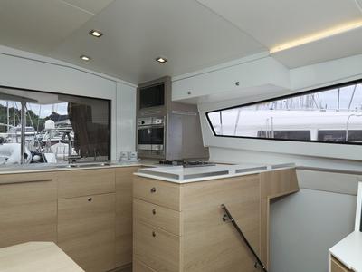 Galley of Pandora V, a Bali 4.5 catamaran at Općina Rogoznica, Croatia