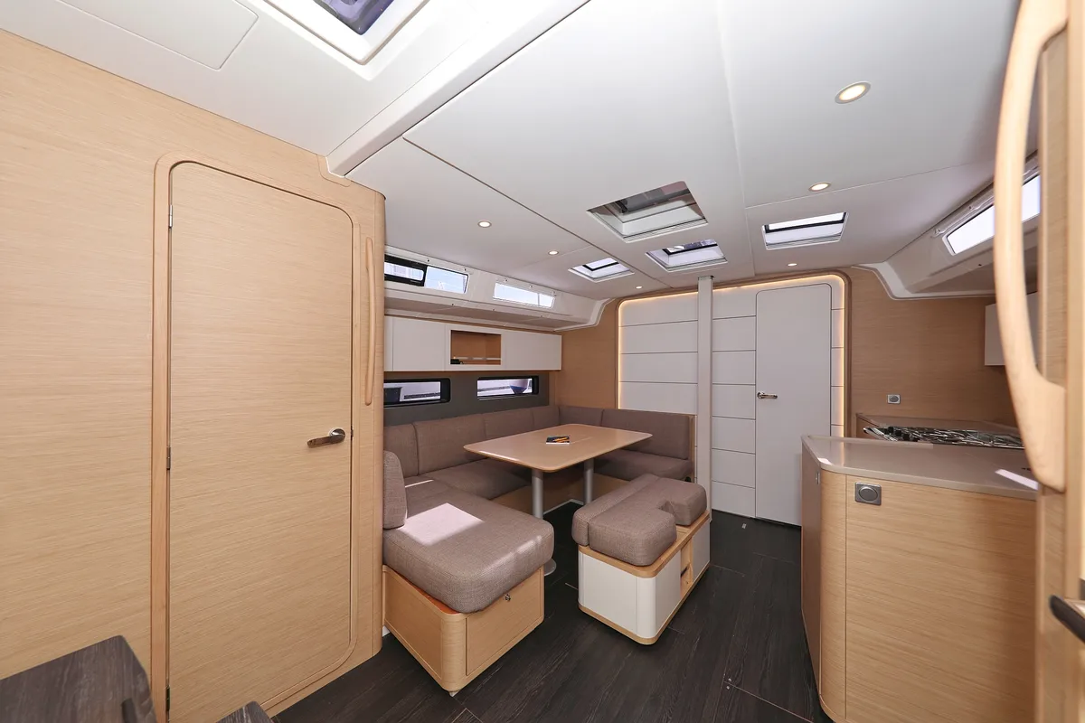 Galley of Kairos, a Dufour 41 sailboat at Grad Biograd na Moru, Croatia